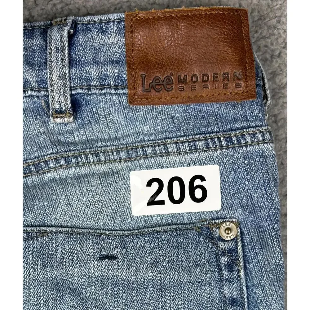 Lee Modern Series Straight Leg Jeans Mens Sz 34 Stretch Denim 5-Pockets Classic - Picture 13 of 13